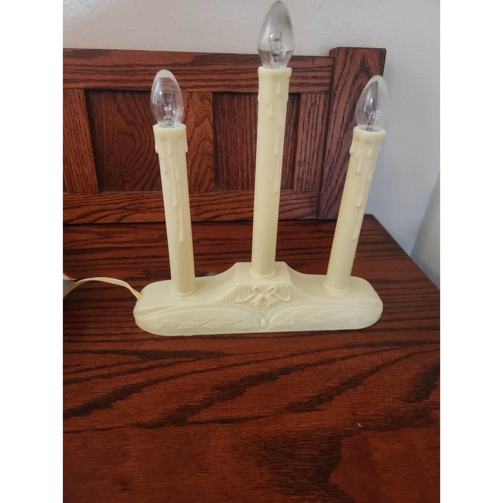 Vintage NOMA Expressions 3-Light‎ Candolier Christmas Window Candelabra w/ Box